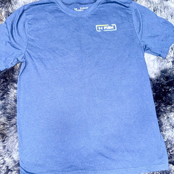 Under Armour Blue Short Sleeve Tee Casual Comfort YXL - Picture 1 of 4